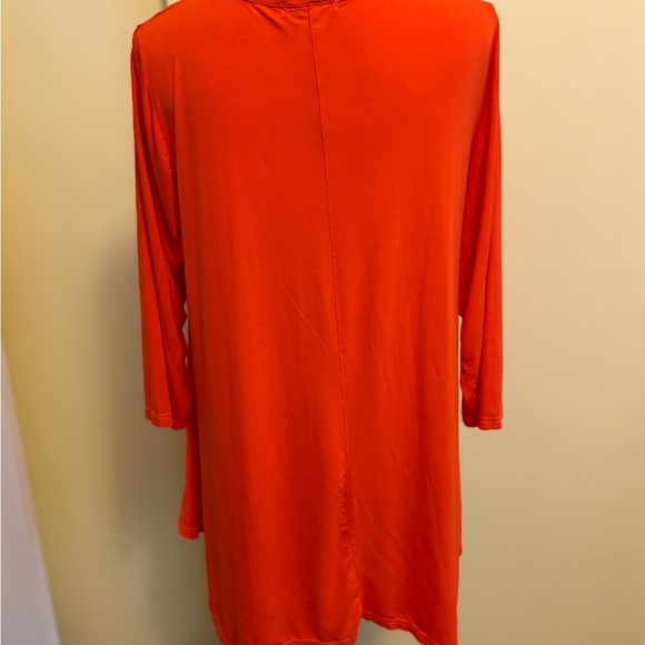 Bright Orange Women's Tunic Top - Picture 2 of 4